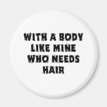 Funny Father's Day Bald Man Refrigerator Magnet
