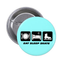 Funny figure skating pinback buttons