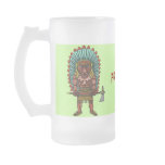 Funny firewater indian beer mug
