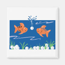 funny fish pondering golf balls underwater magnets