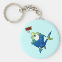 Funny Fishing Fish Keychains