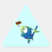 Funny Fishing Fish Stickers