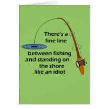 Funny Fishing Greeting Card