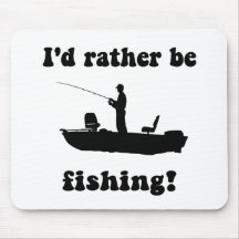 Funny fishing mousemat