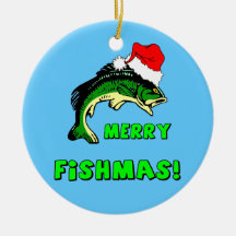 Funny fishing ornaments