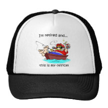 Funny fishing retirement hats