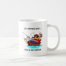 Funny fishing retirement mug