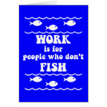 Funny fishing saying greeting card