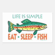 Funny Fishing Saying Rectangle Stickers