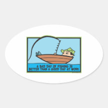 Funny Fishing Sticker