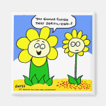 Funny Flower Cartoon Fridge Magnet