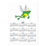 funny flying froggy frog cartoon business card templates