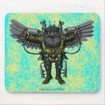 Funny flying guy mousepad design