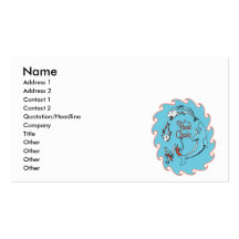 funny food chain vector graphic business cards