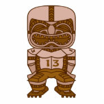 funny football tiki graphic photo sculptures