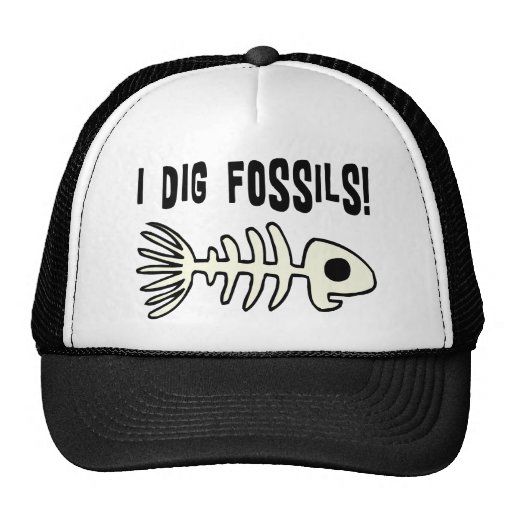 Funny Fossil Gift Item Mesh Hats