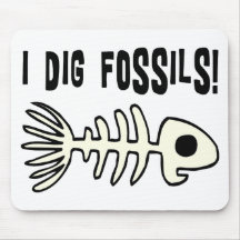 Funny Fossil Gift Item Mousemat