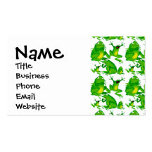 Funny Frog Emotions Angry Mad Curious Scared Frogs Business Card