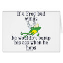 Funny Frog Wings cards