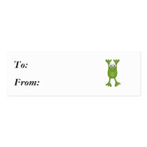 funny froggy frog business cards