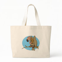 funny frowning vulture tote bag