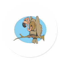 funny frowning vulture stickers
