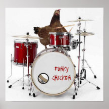 Funny  FUNKY CHICKEN poster
