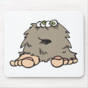 funny furry bigfoot monster mousepads