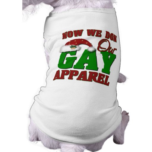 Funny Gay Christmas Gift Pet Clothes