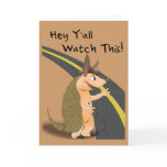 Funny Get Well Armadillo Card