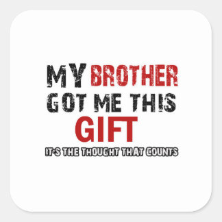 Funny gift items square sticker