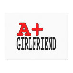 Funny Gifts for Girlfriends : A+ Girlfriend Canvas Print
