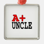 Funny Gifts for Uncles : A+ Uncle Christmas Ornament