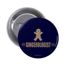 Funny Gingerbread Button