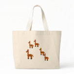 funny giraffe canvas bags