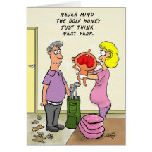 Funny Golf Birthday Card