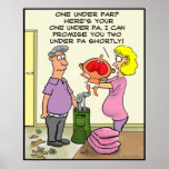 Funny Golf Poster - Two Under Par posters
