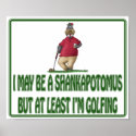 Funny Golf Posters: Shankapotomus Hippo posters