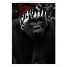 Funny Gorilla Christmas Cards