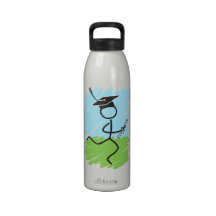 Funny Graduation Runner - Cross Country, Track Reusable Water Bottle