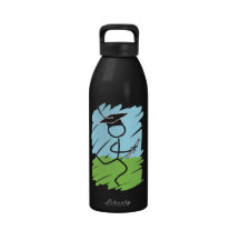 Funny Graduation Runner - Cross Country, Track Reusable Water Bottle