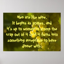 Funny Grape Quotes Print