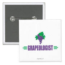Funny Grapes Pinback Buttons