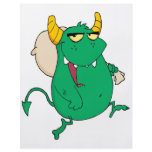 funny green monster with sac flyers