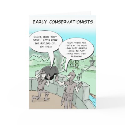 Funny Greeting Card: Early Conservationists by groakybaby