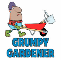 funny grumpy gardener african american lady photo cut outs