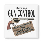 Funny Gun Control Magnet #2