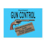 Funny Gun Control Postcard #2