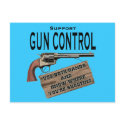 Funny Gun Control Postcard #2
