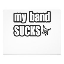 Funny guys girls Punk rock music band humour Personalised Invitations